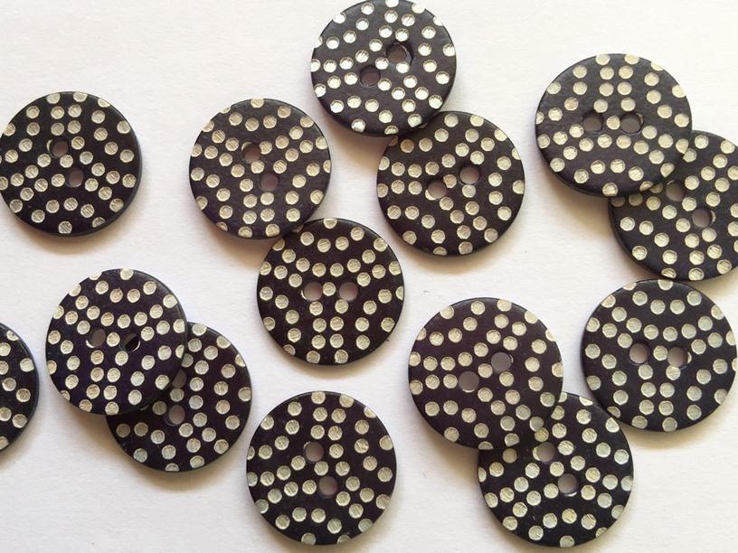 18mm - Matt Navy Blue with Laser Dots
