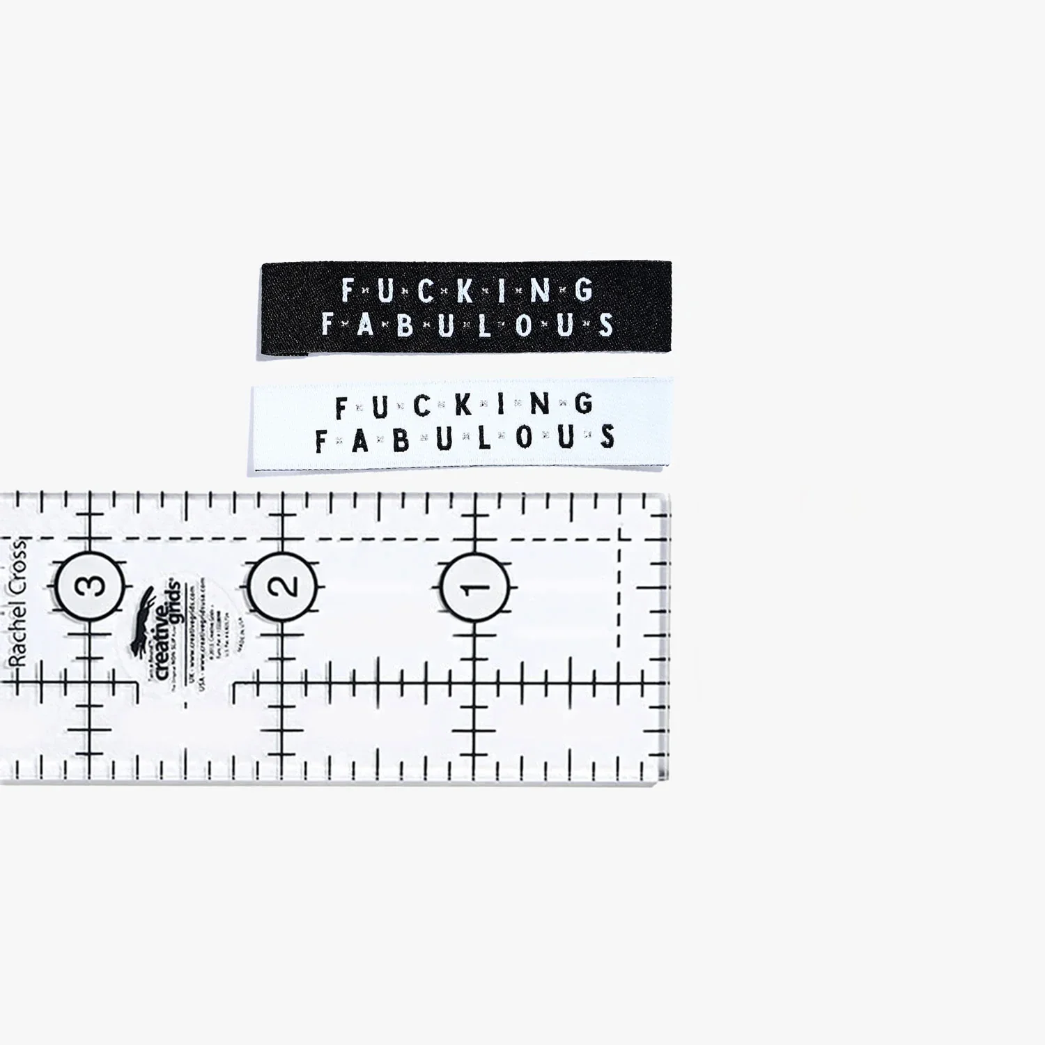 "Fucking Fabulous" Woven Labels 6 Pack - Image 4