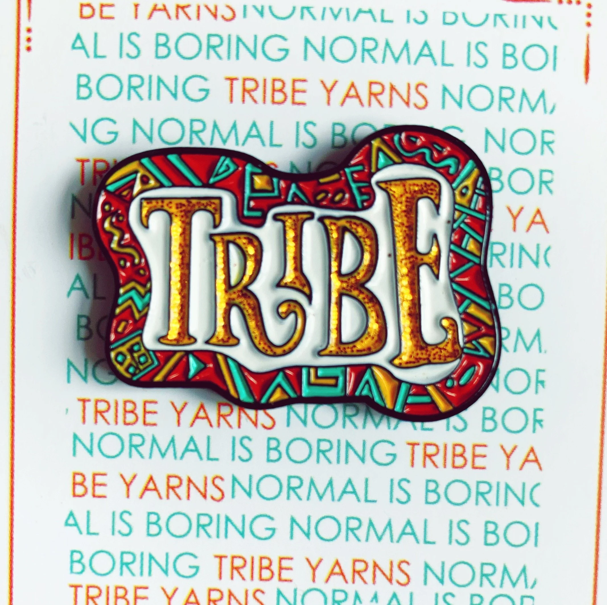 Glitter Tribe Enamel Pin