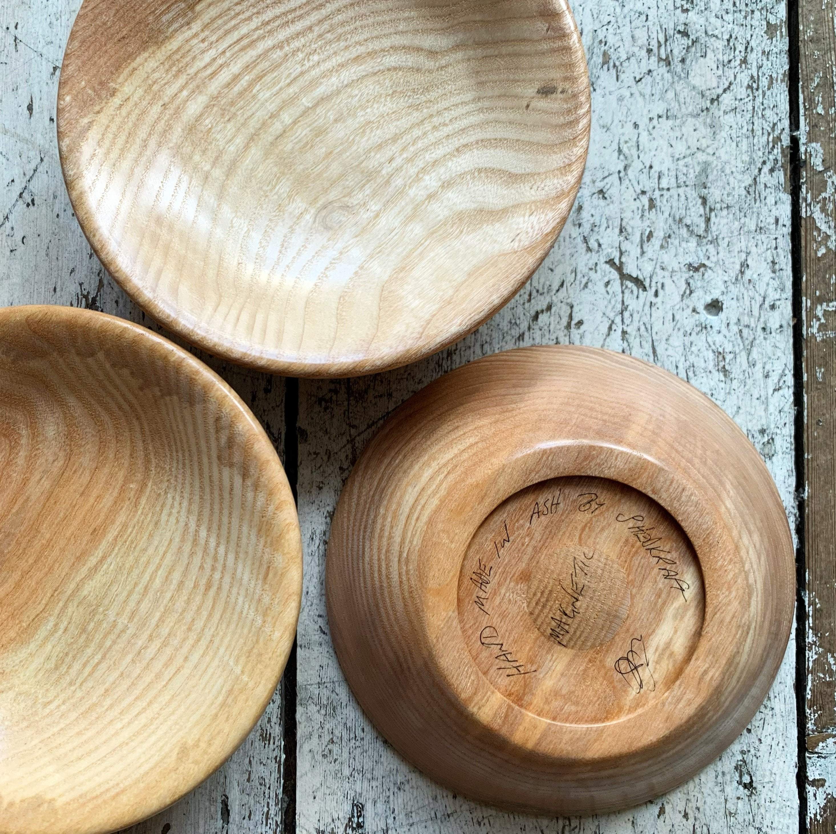 Hand-Turned Wooden Magnetic Bowl - Ash - Image 4