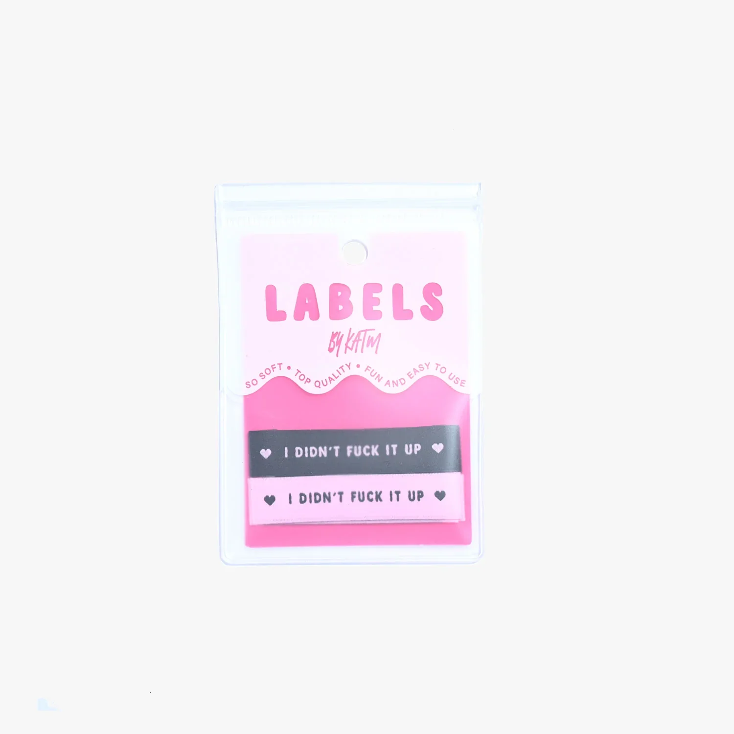 "I Didn't Fuck It Up" Woven Labels 6 Pack - Image 4