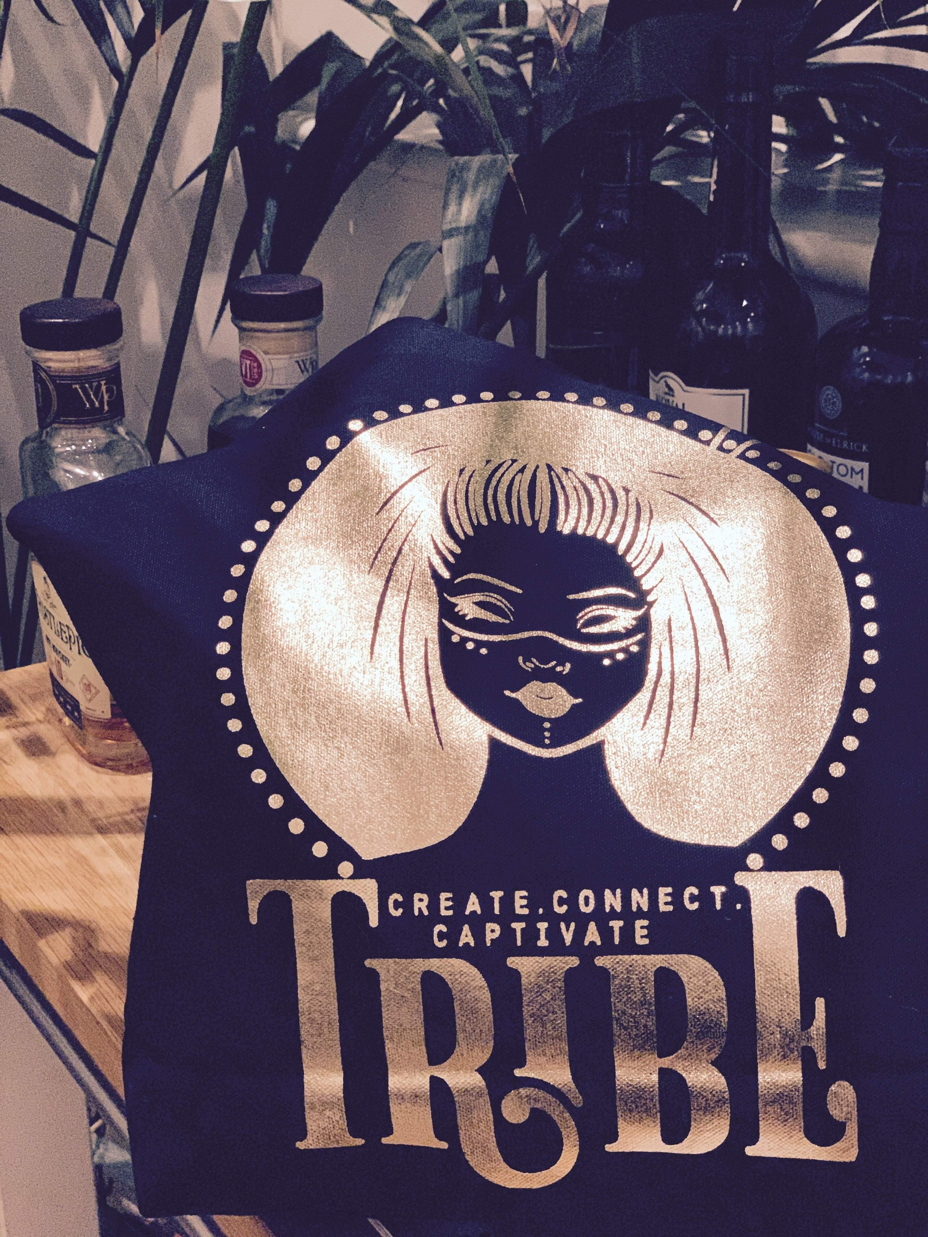 Limited Edition BLACK & FOIL Tribe Canvas Sling Bag - Image 7