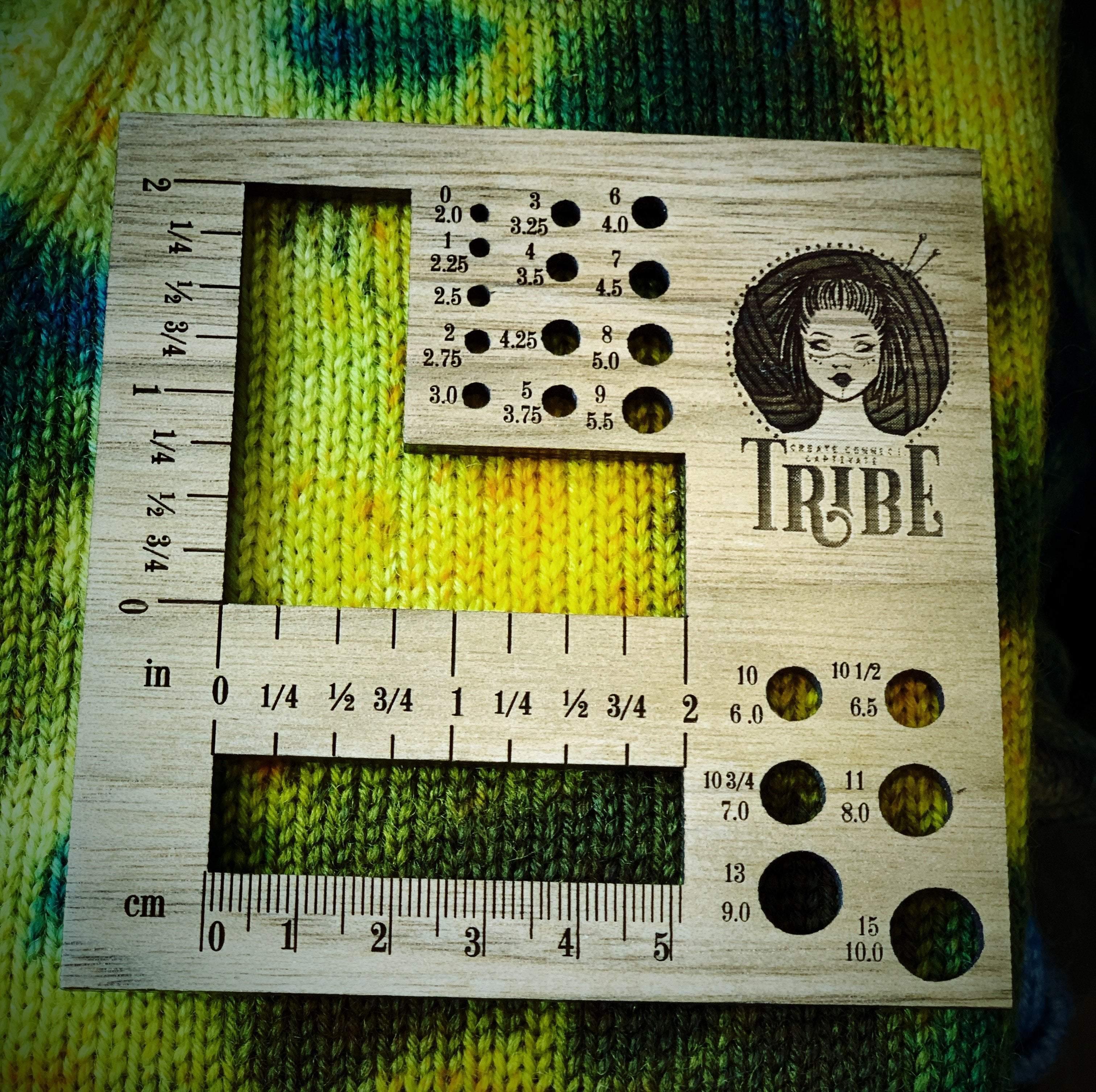 London Lovers Handmade Wooden Swatch Gauge - Angle - Image 3