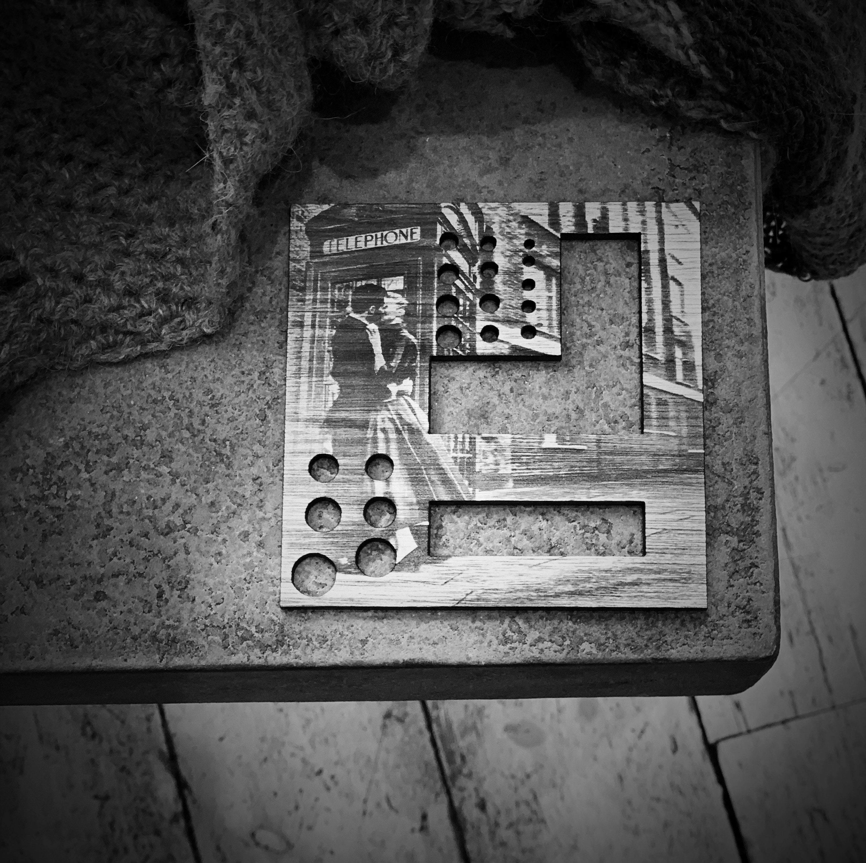 London Lovers Handmade Wooden Swatch Gauge - Angle - Image 4