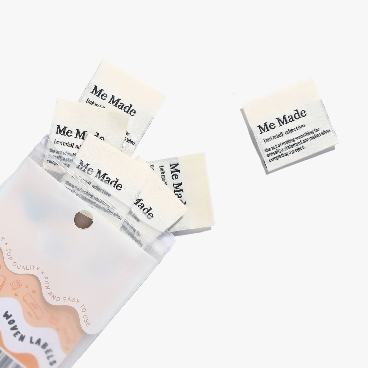 "Me Made - Definition" Woven Labels 6 Pack - Image 2