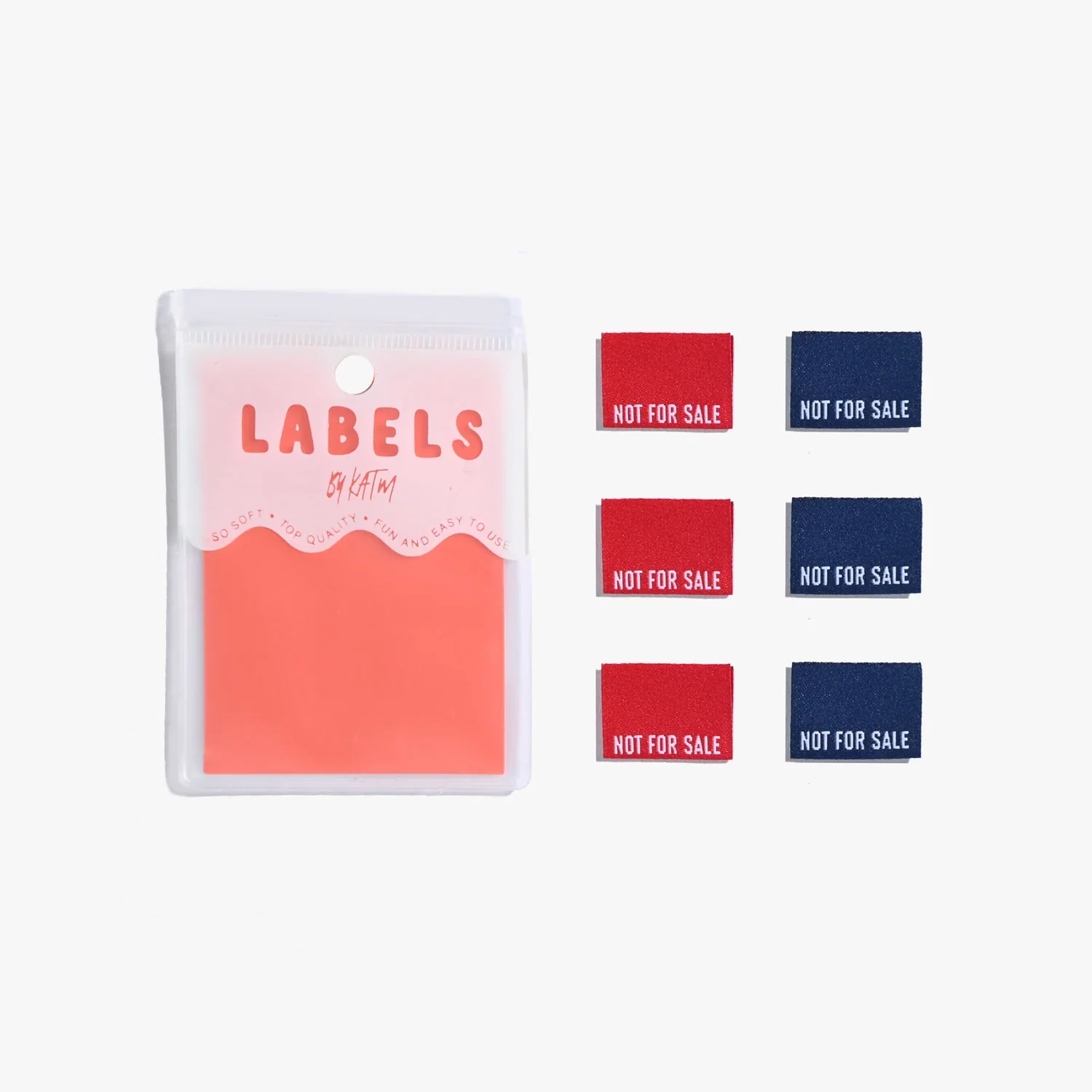 "Not For Sale" Woven Labels 6 Pack - Image 3