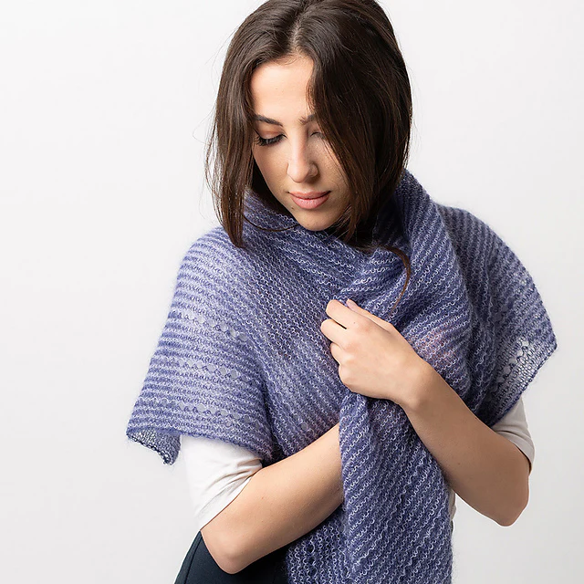 Striped Feather Shawl Pattern - Image 4