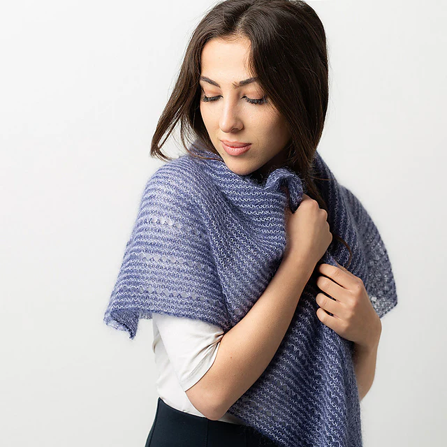 Striped Feather Shawl Pattern - Image 5